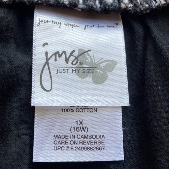 Just My Size A-Line  Skirt, 1X, Multi-Color Boho Design - Picture 11 of 13